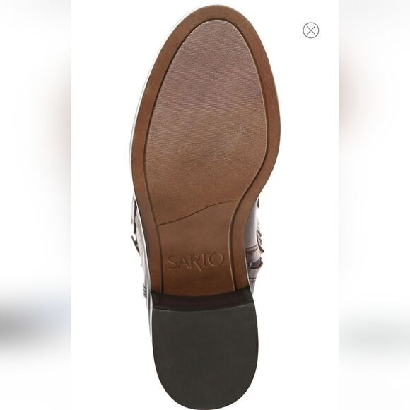 New Franco Sarto Colt Knee High riding Boot leather tall dark brown size 6.5 - Picture 6 of 10